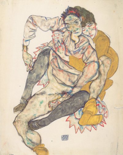 Coppia seduta da Egon Schiele